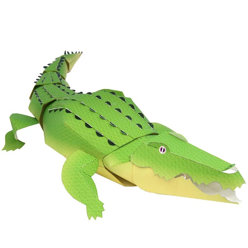 Kid Toys And Craft - Crocodilo dobrável origami arte mini bonito