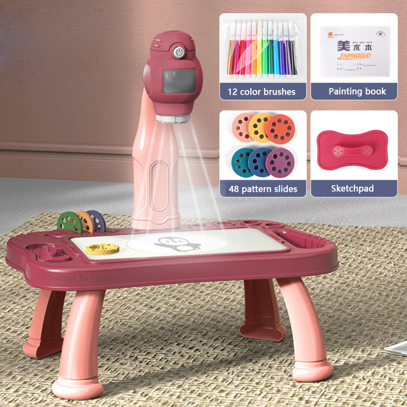 Kid Toys And Craft - Projetor inteligente crianças pintura conjunto de