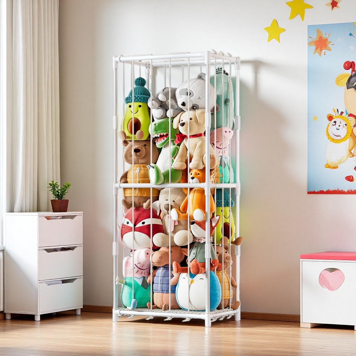 Kids Toys Kids Toys - Organizador Vertical de Brinquedos de Pelúcia