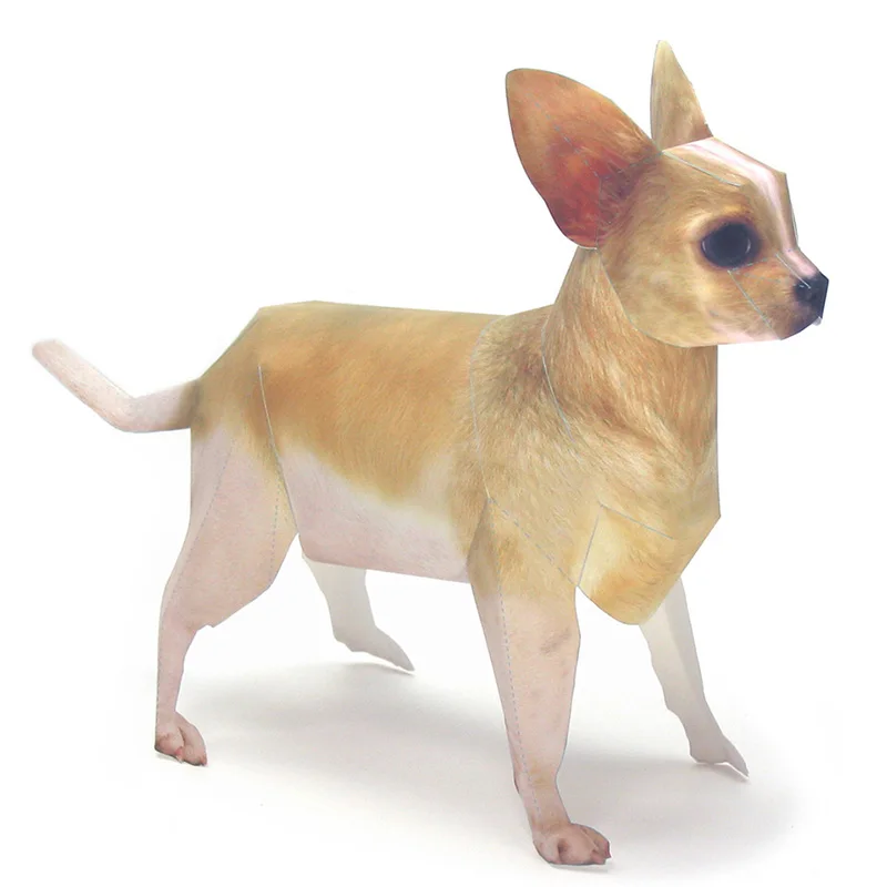 Kid Toys And Craft - Chihuahua cão origami arte pet modelo