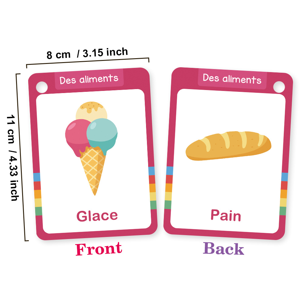 20 pçs alimentos tema vocabulá - Educational Flash Card avaliação e preço