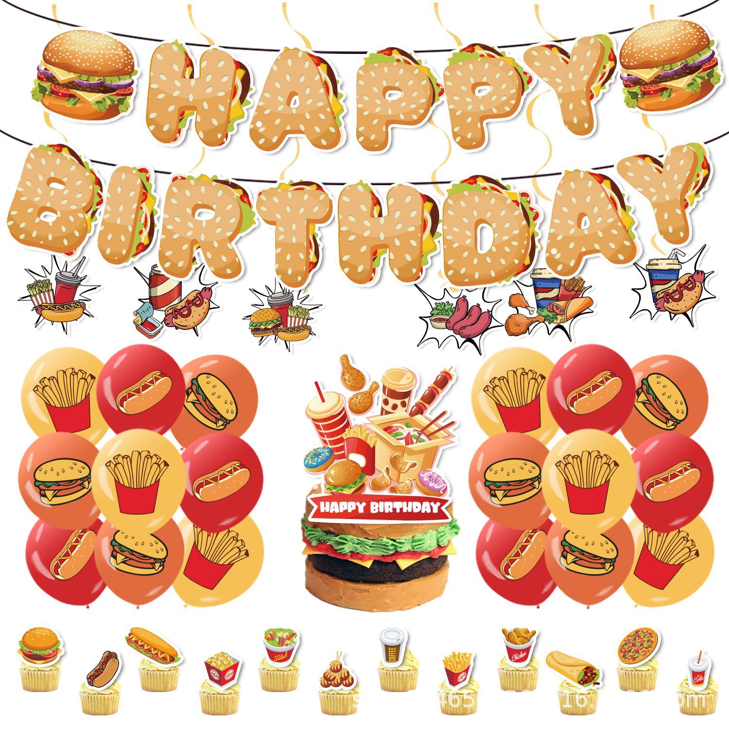 Conjunto de Decoração para Fes - Toys Background For Kids avaliação e preço