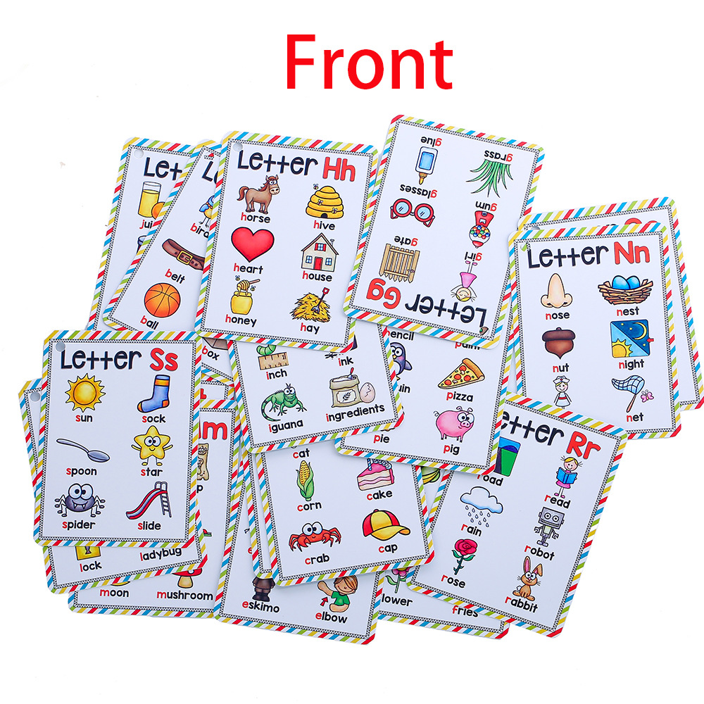 Bview arte inglês 26 letras al - Educational Flash Card avaliação e preço