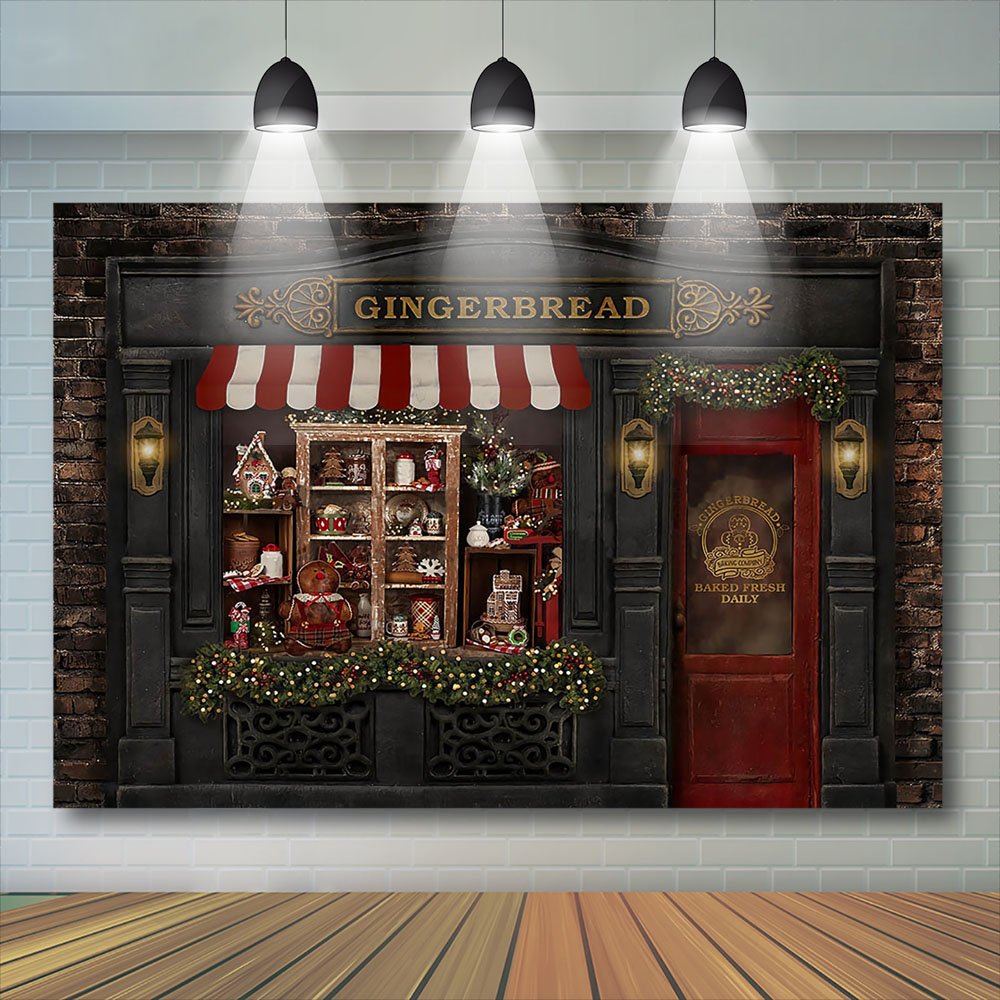 Loja de pão de gengibre natal  - Toys Background For Kids avaliação e preço