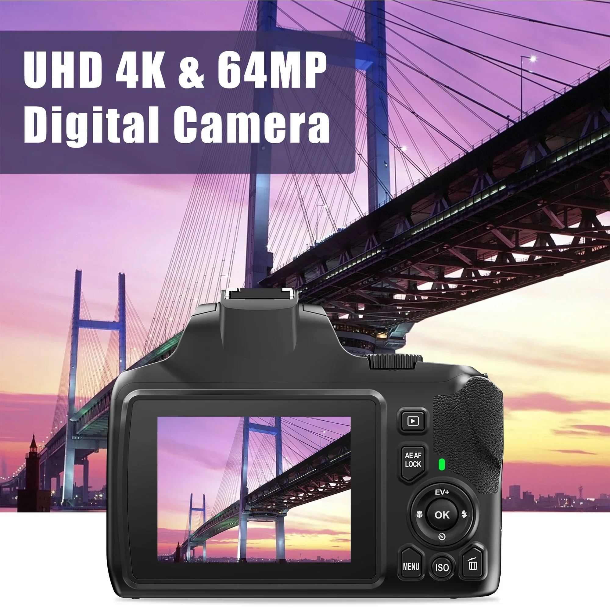 Câmera digital 4k para fotogra - Educational Flash Card avaliação e preço