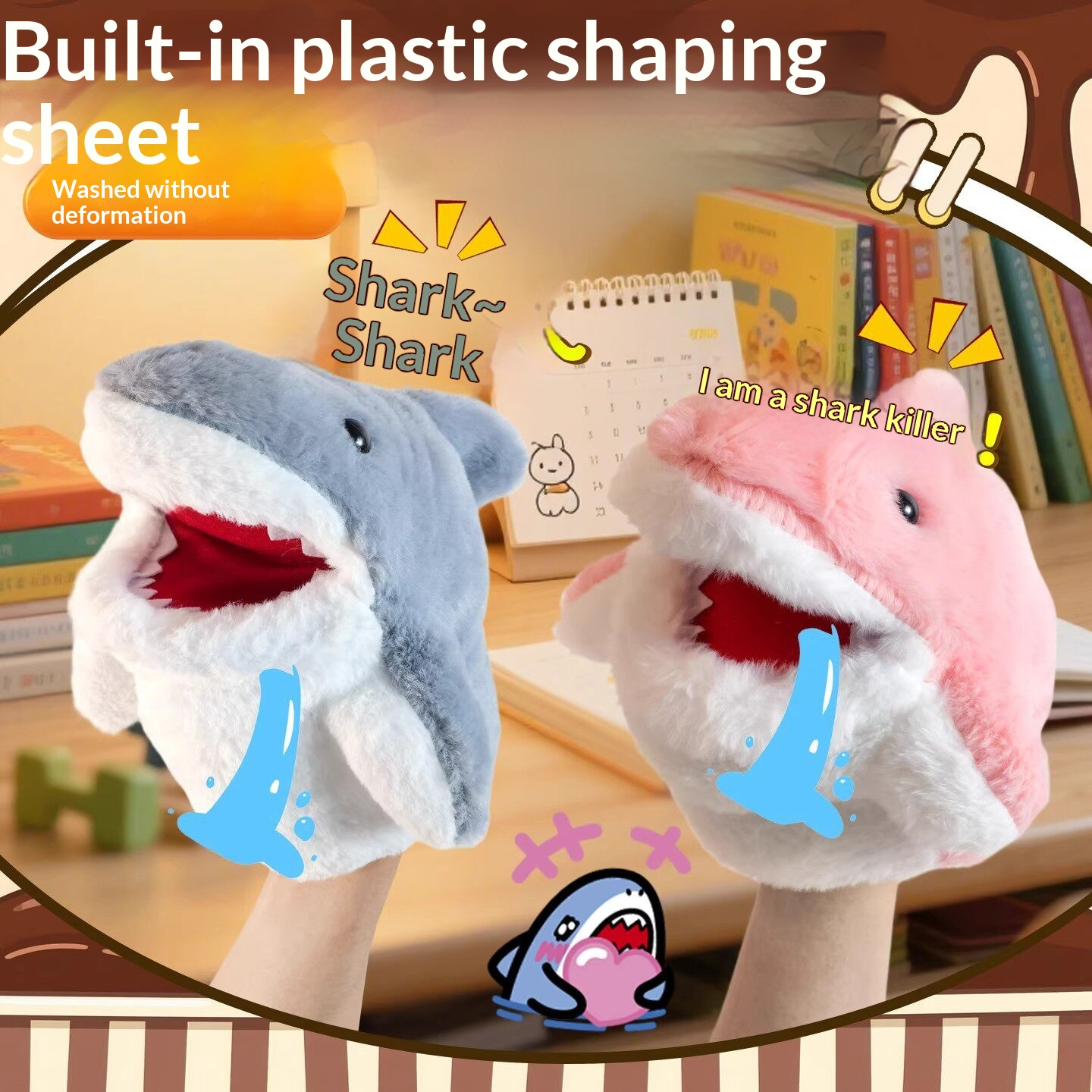 Fantoches de Tubarão de Pelúci - Kids Toys Idea avaliação e preço