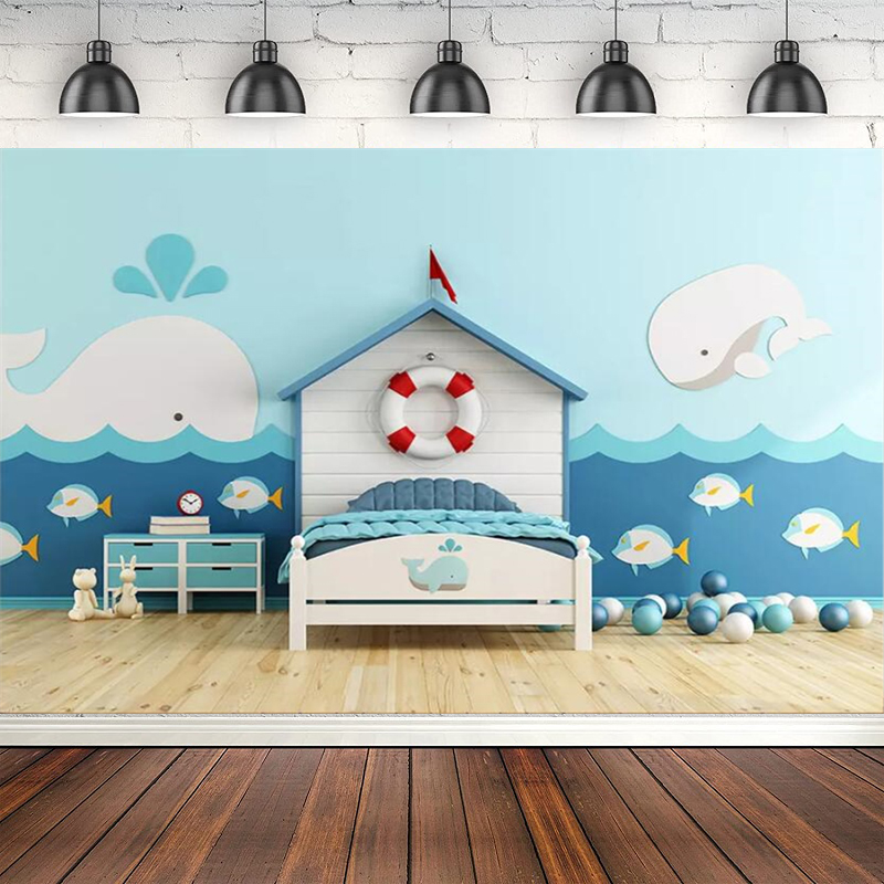 Azul oceano interior crianças  - Toys Background For Kids avaliação e preço