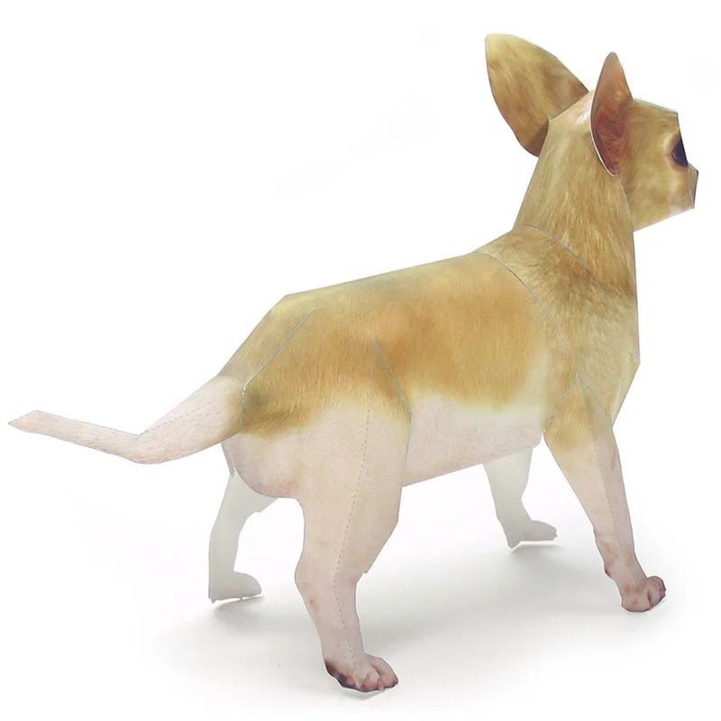 Chihuahua cão origami arte pet - Kid Toys And Craft avaliação e preço