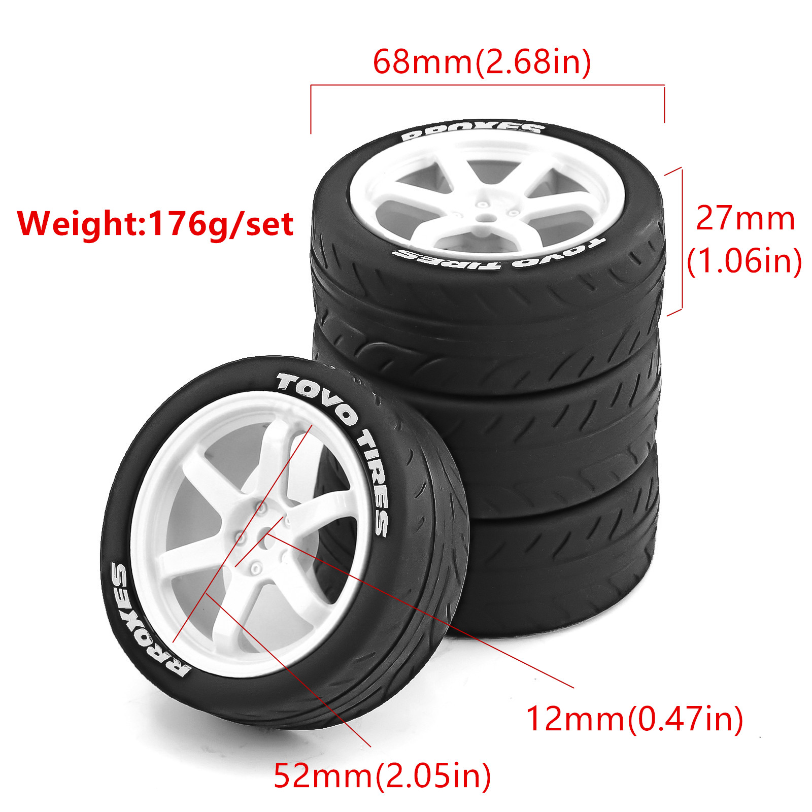 Pneus de borracha para corrida - Tamiya Model Rc Car avaliação e preço