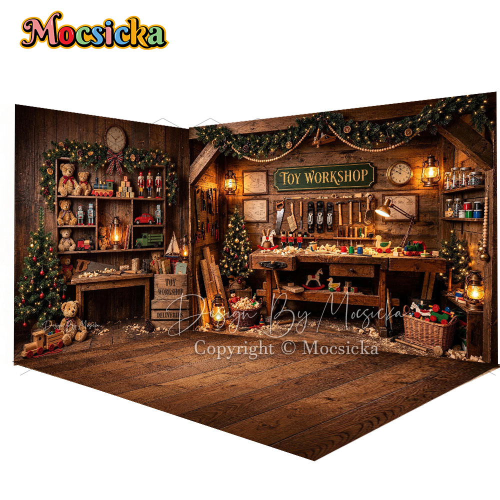 Mocsicka Cenário de Natal para - Toys Background For Kids avaliação e preço